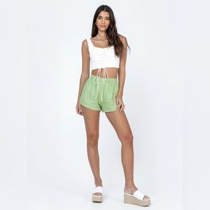 SOLD Womens Princess Polly Beach House Light Green Shorts Size 4